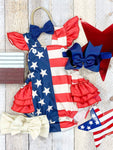 American Flag Infant Romper