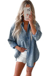 Vintage Washed Denim Pocketed Shirt