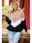 Pointed In The Right Direction Chevron Sweater