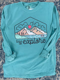 Getting Outdoorsy Teal Long Sleeve