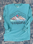 Getting Outdoorsy Teal Long Sleeve