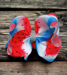 Watermelon Red White and Blue Large Bows