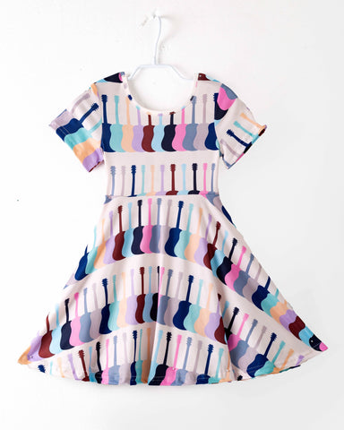 Musical Guitar T-Shirt Dress