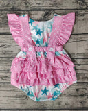 Starfish and Polka Dots Bubble Romper