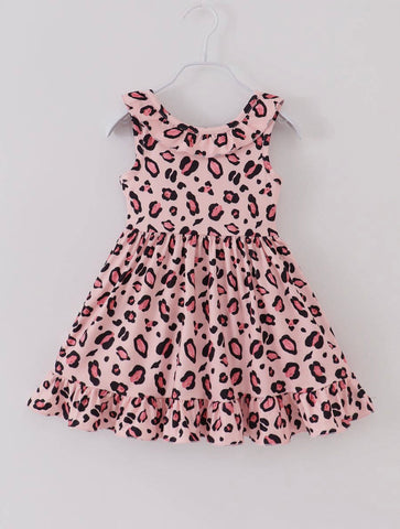 Sugar and Spice Pink Leopard Tank Dress