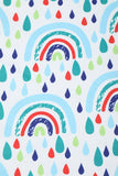 Bringing Rainbows Blue Minky Blanket