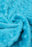 Bringing Rainbows Blue Minky Blanket