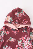 Baby Magic Maroon & Pink Floral 3 PC Set