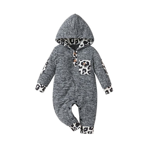 Playing Favorites Printed Charcoal Onesie