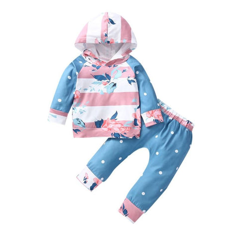 Blooming In Bay Blue Baby Set