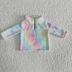 Spring Time Tie Dye Sherpa Pullover