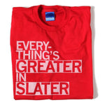 Slater Is Greater Red Adult Tee