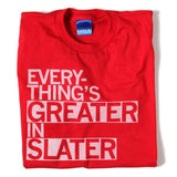 Slater Is Greater Red Adult Tee