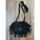 Black Fringe Girls Purse