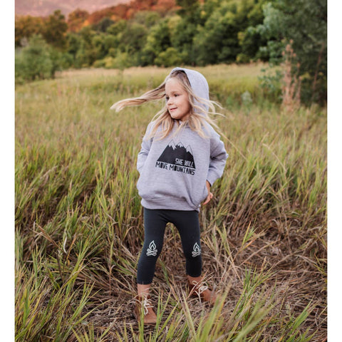 She Will Move Mountains Grey Hoodie