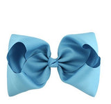 Jumbo 8" Hair Bow  - Sky Blue