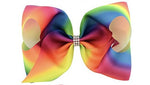 Rainbows and Gems 8" Bow