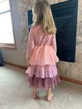 Falling In Love Pink Tri- Colored Tutu Dress