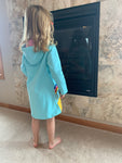 Sky Blue Rainbow Hooded Dress