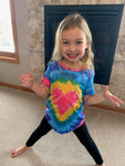 Spread The Love Tie Dye Heart Tee