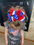 Independence Day Bow Clip