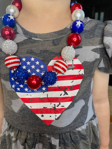 Independence Day Bubble Necklace