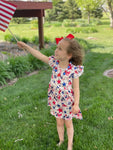 Pink 4th of July Fireworks Dress