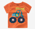 Monster Madness Truck Boy Orange Tee