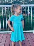 Top of The List Teal Twirl Dress