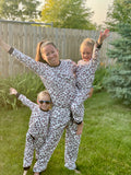 Mommy & Me White Leopard 2pc Set Jammies