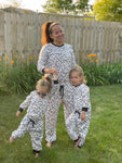 Mommy & Me White Leopard 2pc Set Jammies