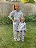 Mommy & Me White Leopard 2pc Set Jammies