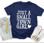 Small Town Girl Navy Youth Tee