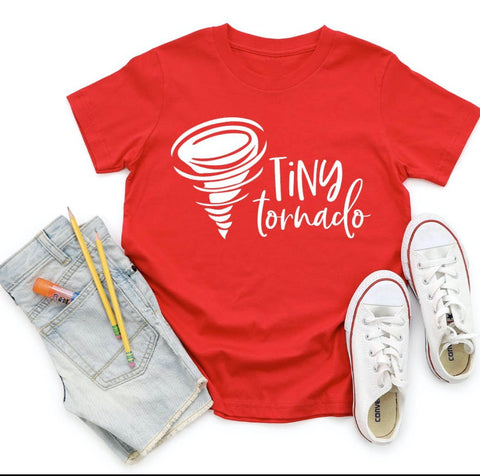 Tiny Tornado Red Youth Tee