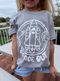 Peace Out Space Grey Youth Tee