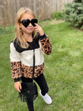 Chill Vibes Fuzzy Sherpa Leopard Pullover