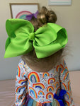 Jumbo 8" Hair Bow  - Green