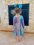 All The Glam Rainbow Twirl Dress