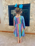 All The Glam Rainbow Twirl Dress