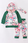 Evergreen and Floral 3 PC Baby Set