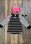 In Step Black and White Leopard Long Sleeve