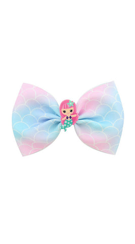 Pretty Pretty Mermaid 4" Bow