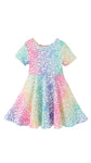 Find Your Spark Rainbow Twirl Dress