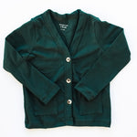 Leaning In Hunter Green Button Down Cardigan