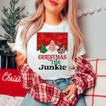 Christmas Tree Junkie White T-shirt