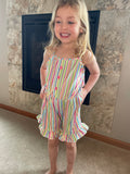 Sherbet Stripes Rainbow Romper