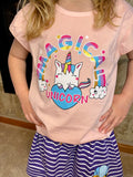 Playful In Pink Unicorn Tee