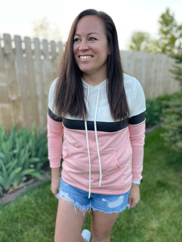 Summer Campfire Lightweight Blush Hoodie