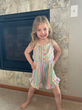 Sherbet Stripes Rainbow Romper