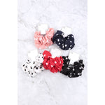 Polka Dot 2pc Scrunchie Set - multiple colors